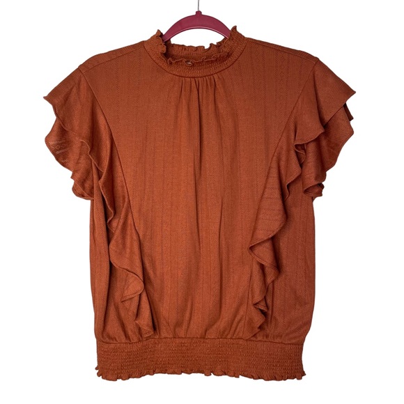 LOFT Tops - LOFT Butterfly Sleeve Ruffle Top Size: S